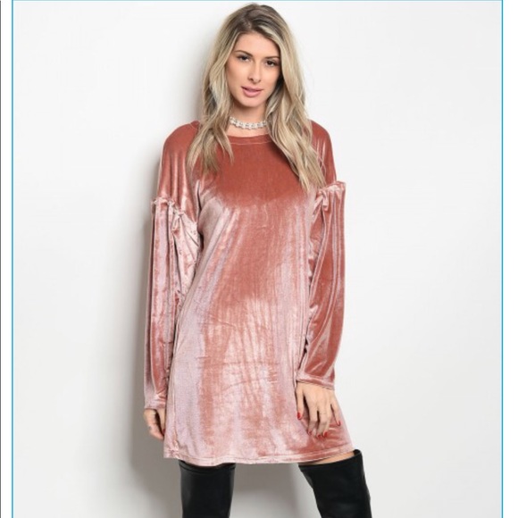 🥂Velvet Pink Dress🌟 - Picture 4 of 6